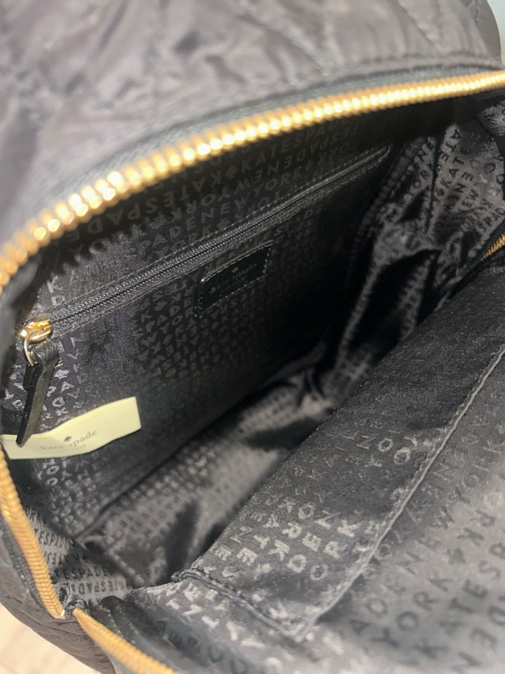 Kate Spade Black Quilted Mini Backpack - Picture 4 of 6